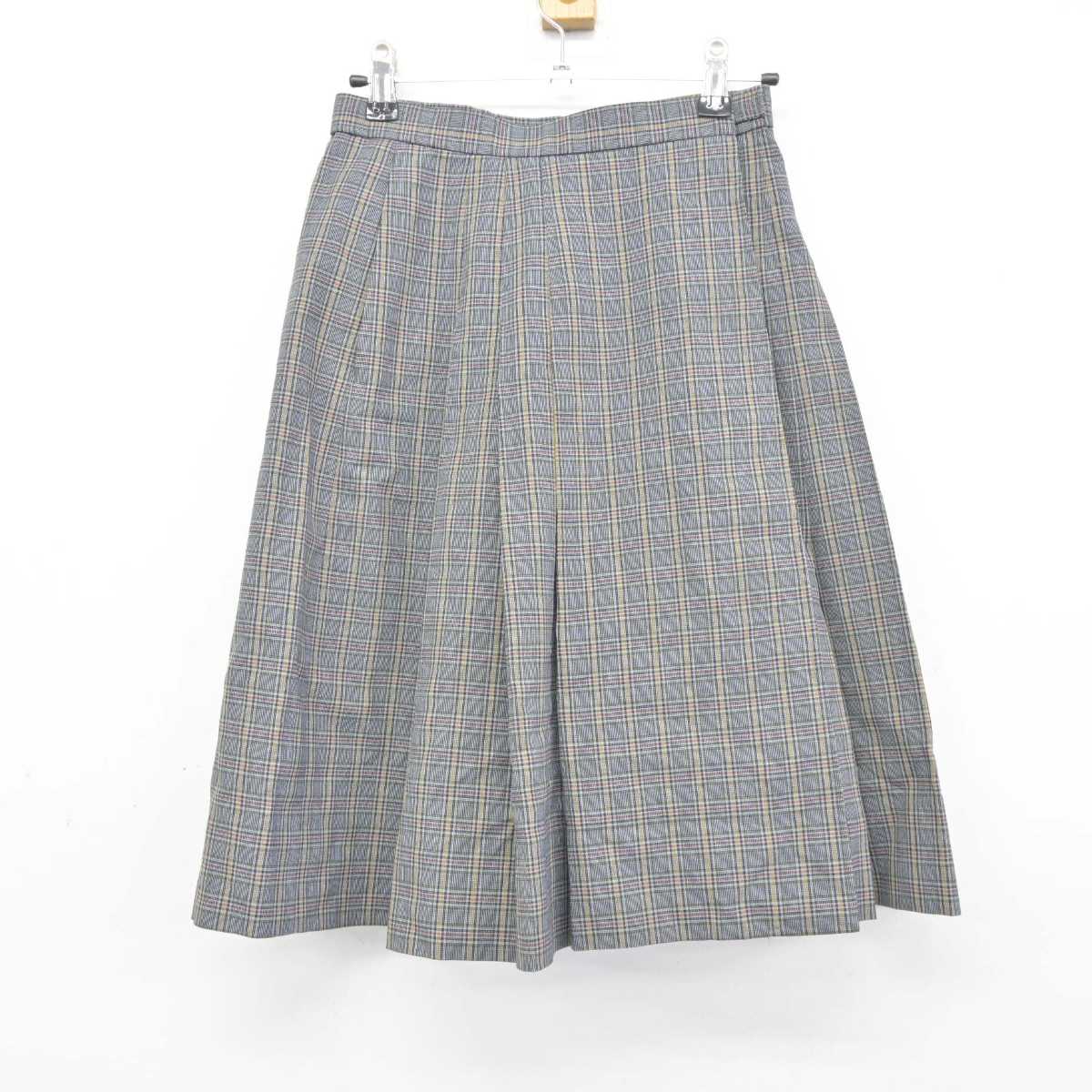 【中古】京都府 西京極中学校 女子制服 2点 (シャツ・スカート) sf045849