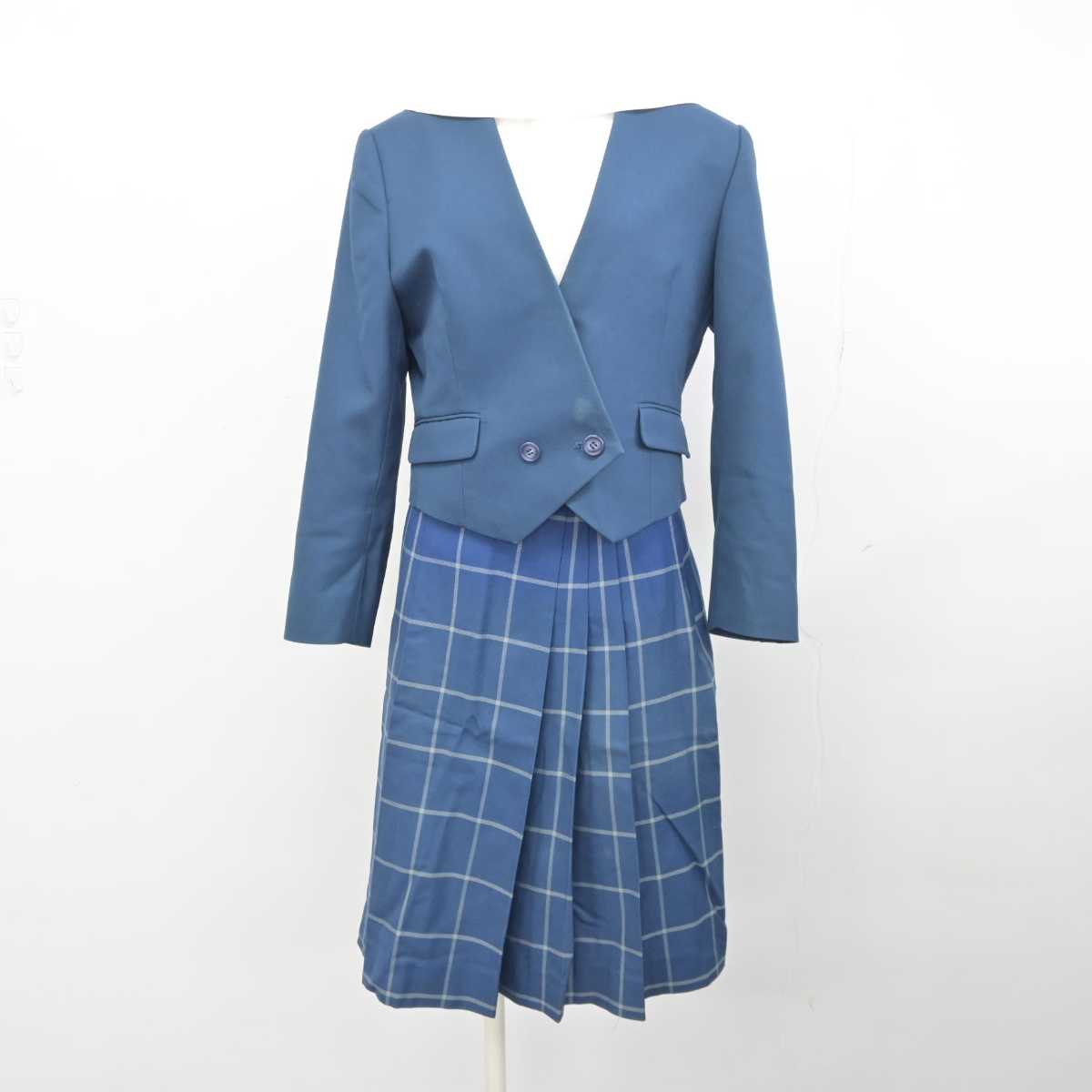 【中古】富山県 富山南高等学校 女子制服 3点 (ブレザー・シャツ・スカート) sf045854