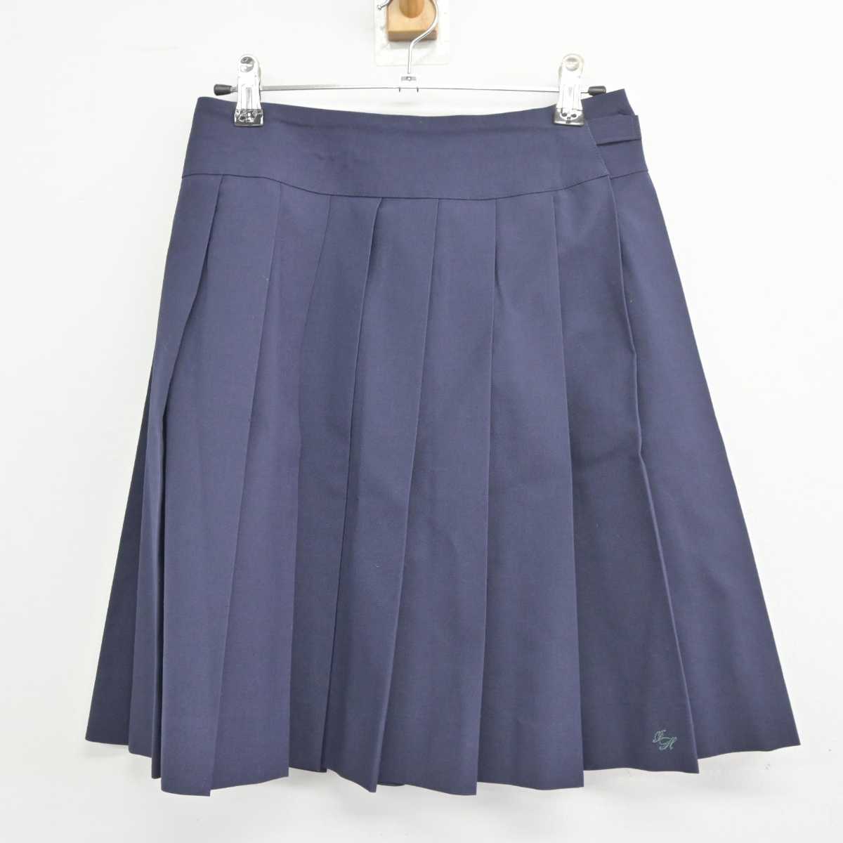 【中古】千葉県 市川東高等学校 女子制服 2点 (ベスト・スカート) sf045860