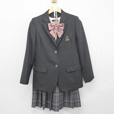 【中古】神奈川県 横浜市立すすき野中学校 女子制服 5点 (ブレザー・ニットベスト・スカート) sf045862