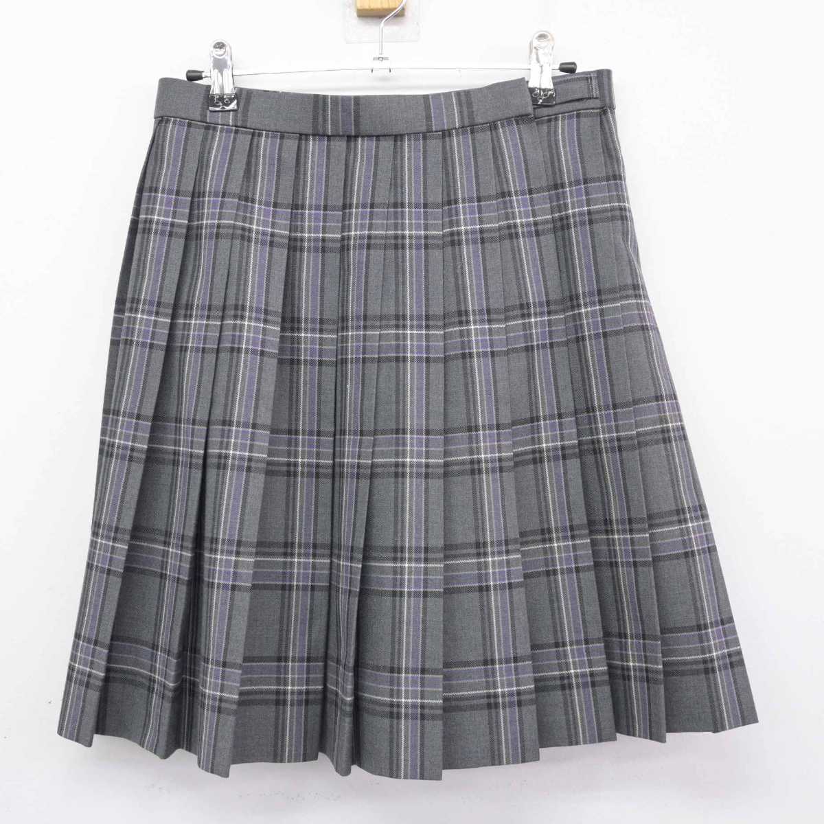 【中古】神奈川県 横浜市立すすき野中学校 女子制服 5点 (ブレザー・ニットベスト・スカート) sf045862