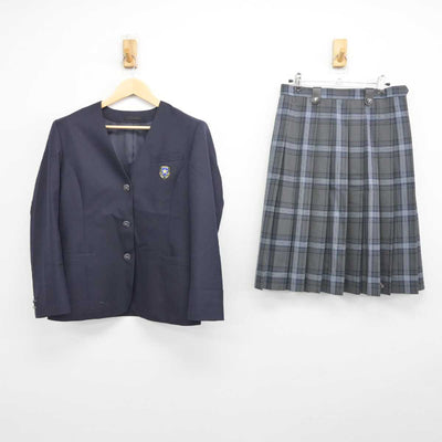 【中古】滋賀県 長浜北星高等学校 女子制服 2点 (ブレザー・スカート) sf045882