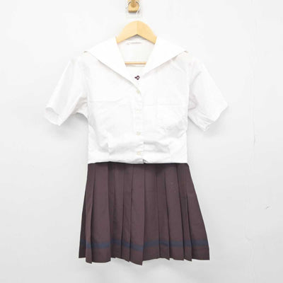 【中古】群馬県 共愛学園中学校高等学校 女子制服 2点 (シャツ・スカート) sf045883