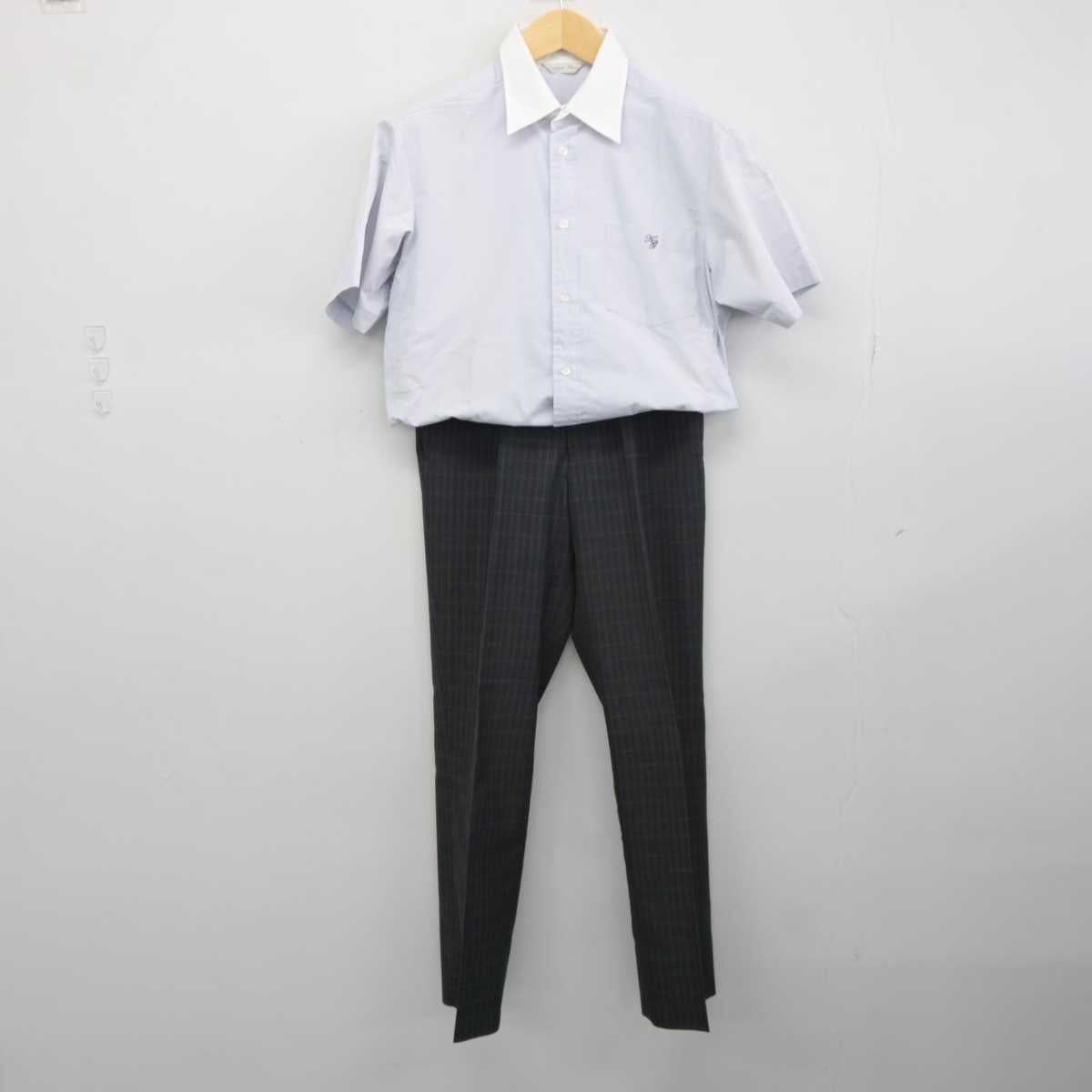 【中古】三重県 川越高等学校 男子制服 2点 (シャツ・ズボン) sf045891