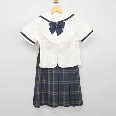 【中古】福岡県 自由ケ丘高等学校 女子制服 5点 (セーラー服・スカート) sf045904