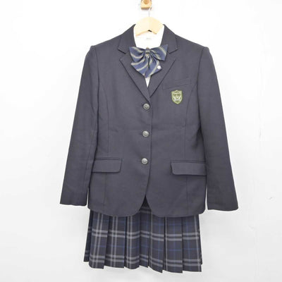 【中古】福岡県 自由ケ丘高等学校 女子制服 4点 (ブレザー・シャツ・スカート) sf045905