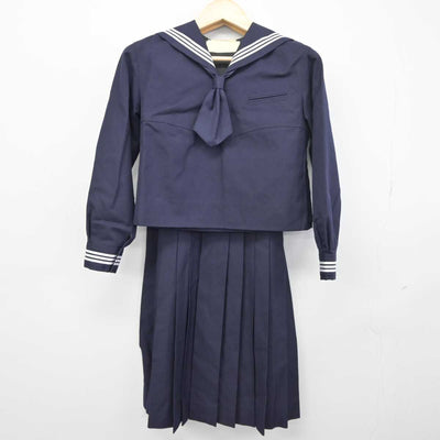 【中古】東京都 十文字中学校 女子制服 3点 (セーラー服・ジャンパースカート) sf045915