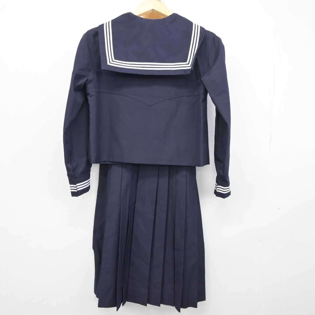 【中古】東京都 十文字中学校 女子制服 3点 (セーラー服・ジャンパースカート) sf045915