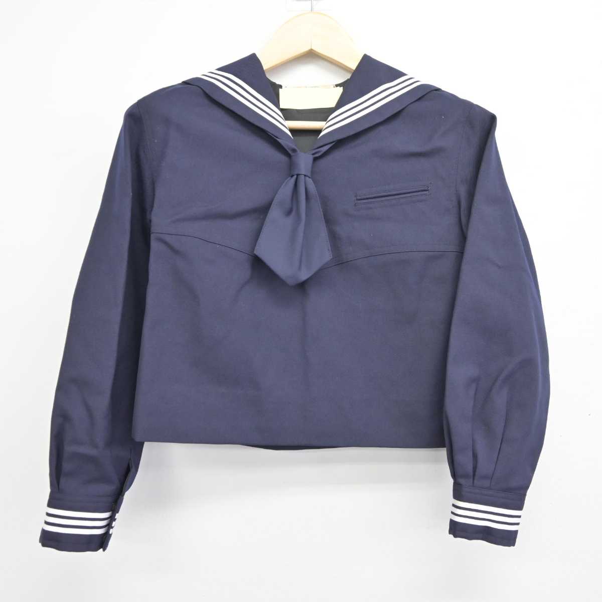 【中古】東京都 十文字中学校 女子制服 3点 (セーラー服・ジャンパースカート) sf045915