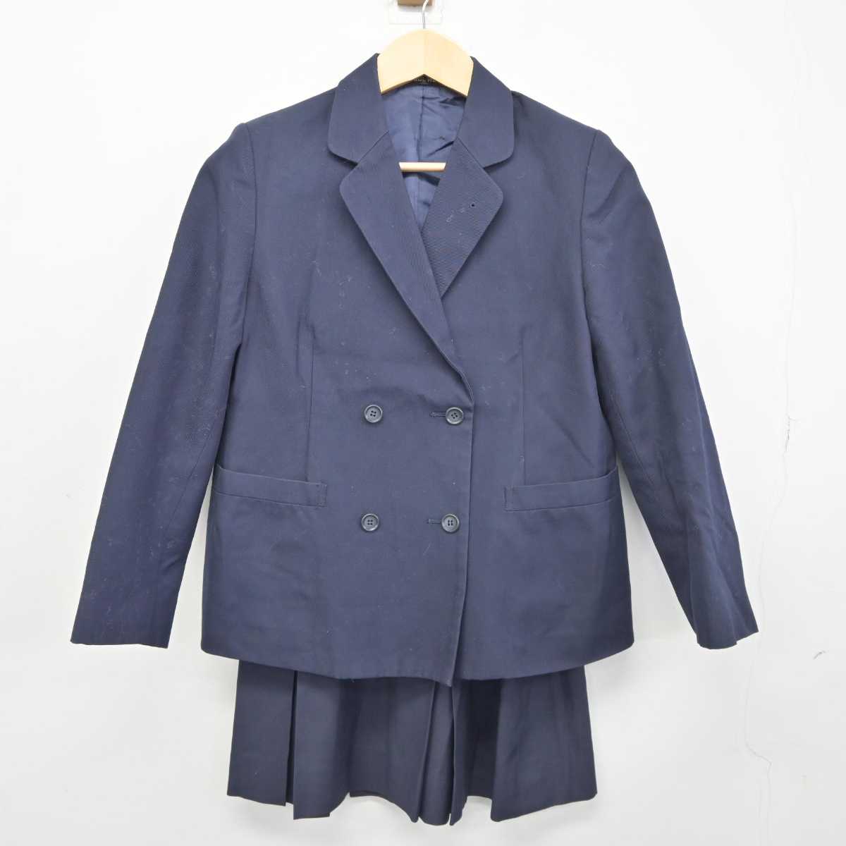 【中古】神奈川県 生田高等学校 女子制服 3点 (ブレザー・スカート・スカート) sf045923