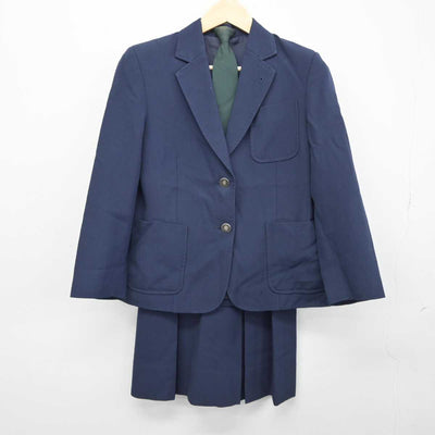 【中古】神奈川県 稲田中学校 女子制服 4点 (ブレザー・ベスト・スカート) sf045929