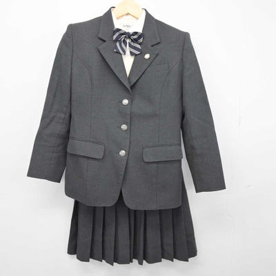 【中古】千葉県 銚子高等学校 女子制服 5点 (ブレザー・ニット・シャツ・スカート) sf045938