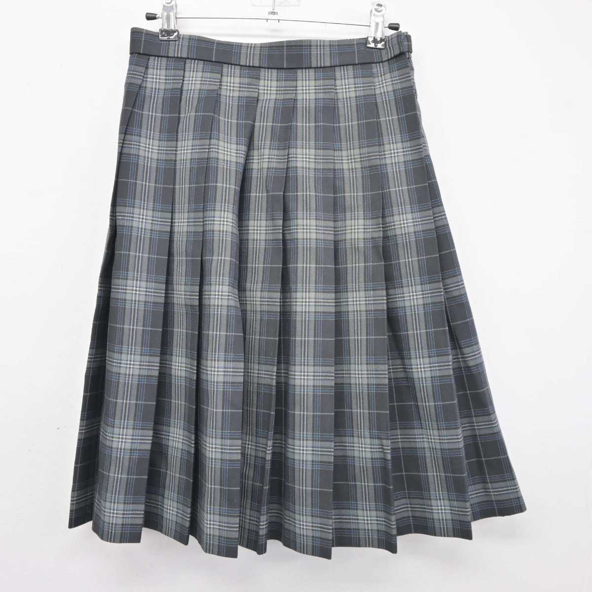 【中古】千葉県 銚子高等学校 女子制服 4点 (ニット・シャツ・スカート) sf045939