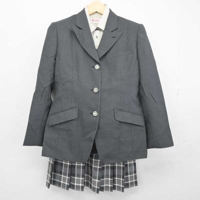 【中古】宮城県 仙台西高等学校 女子制服 4点 (ブレザー・ニット・シャツ・スカート) sf045947