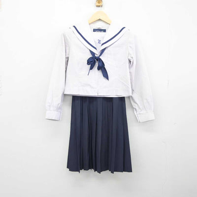 【中古】愛知県 豊田南高等学校 女子制服 3点 (セーラー服・スカート) sf045955