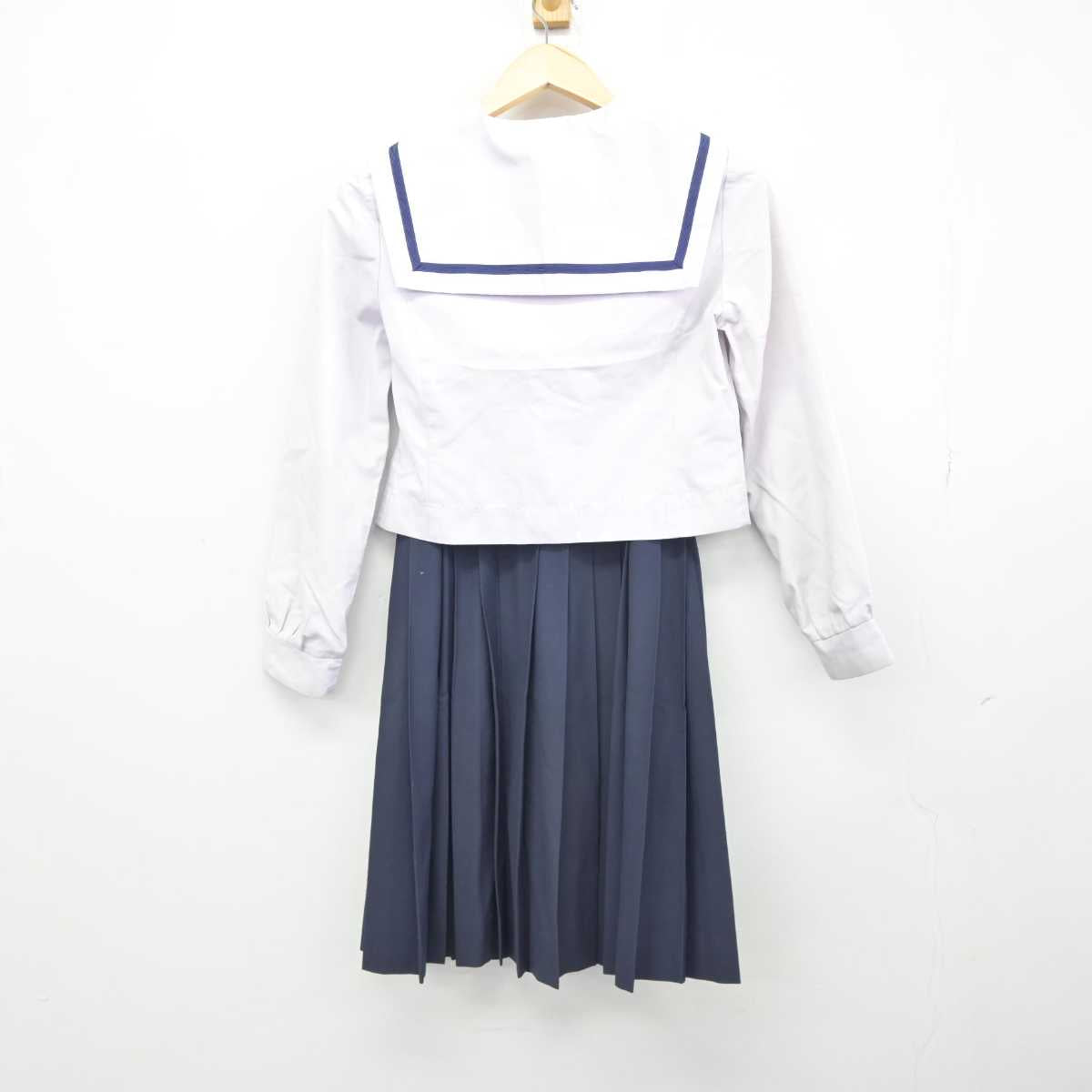 【中古】愛知県 豊田南高等学校 女子制服 3点 (セーラー服・スカート) sf045955