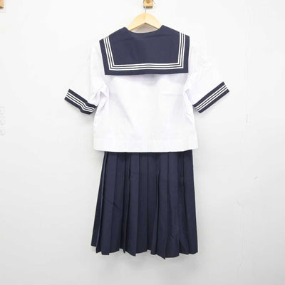 【中古】埼玉県 三芳東中学校 女子制服 3点 (セーラー服・スカート) sf045960