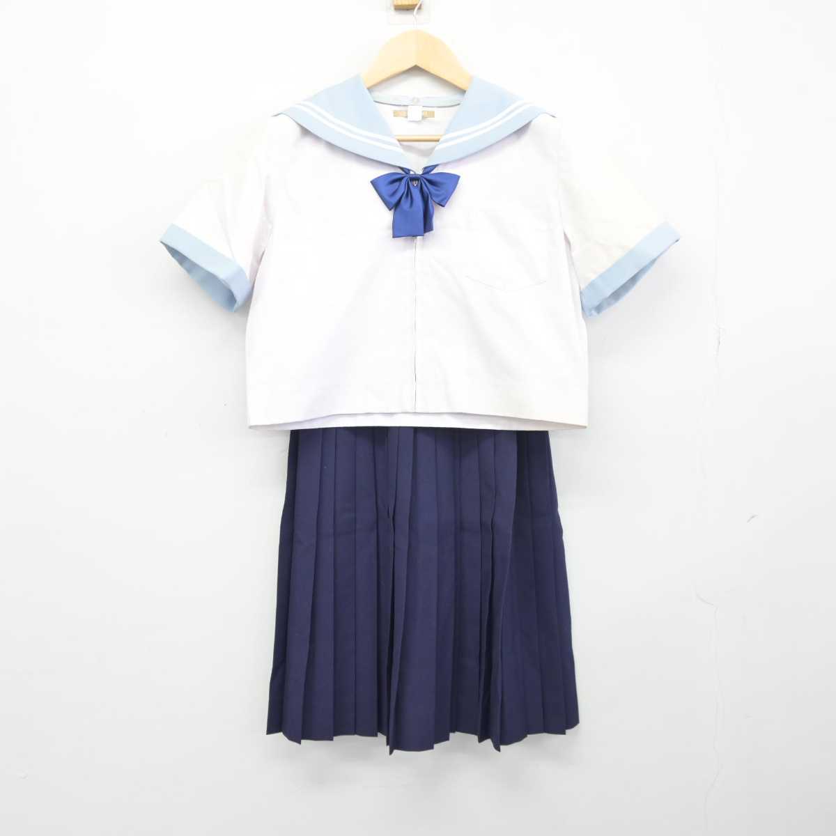 【中古】岐阜県 中京高等学校 女子制服 3点 (セーラー服・スカート) sf045961