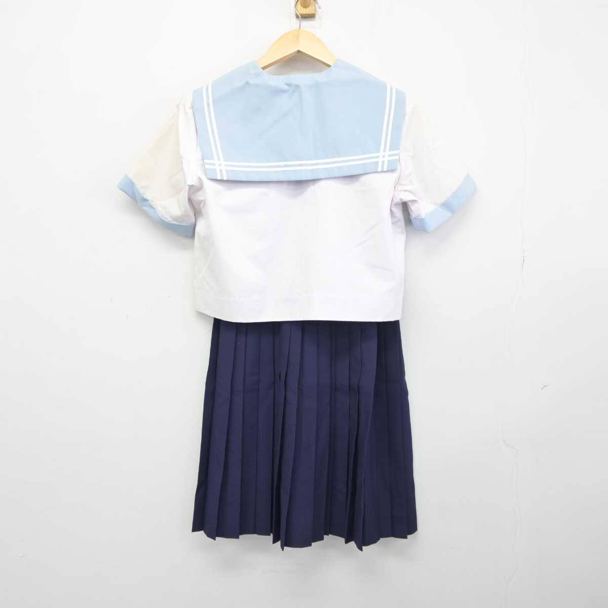 【中古】岐阜県 中京高等学校 女子制服 3点 (セーラー服・スカート) sf045961