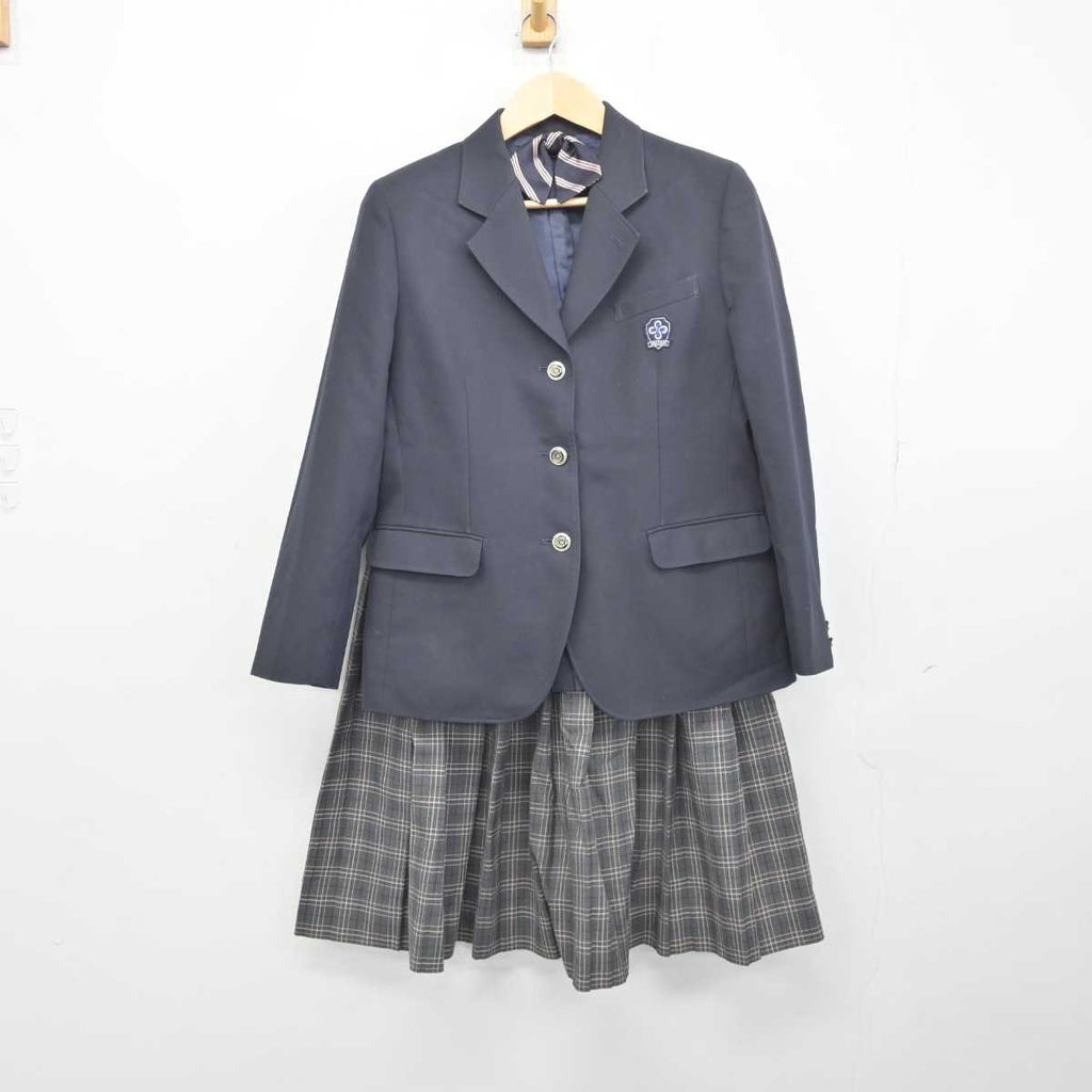 【中古】東京都 桜堤中学校 女子制服 4点 (ブレザー・スカート) sf045963