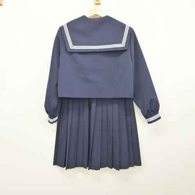 【中古】岐阜県 池田中学校 女子制服 3点 (セーラー服・スカート) sf045983