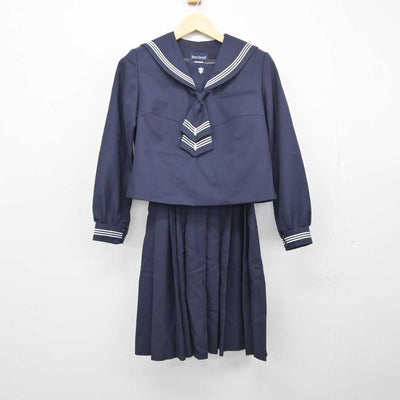 【中古】北海道 函館白百合学園中学高等学校 女子制服 3点 (セーラー服・ジャンパースカート) sf045994