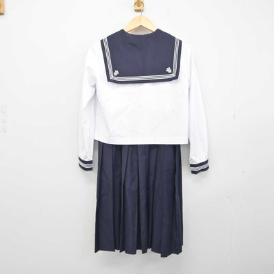 【中古】北海道 函館白百合学園中学高等学校 女子制服 3点 (セーラー服・スカート) sf045995