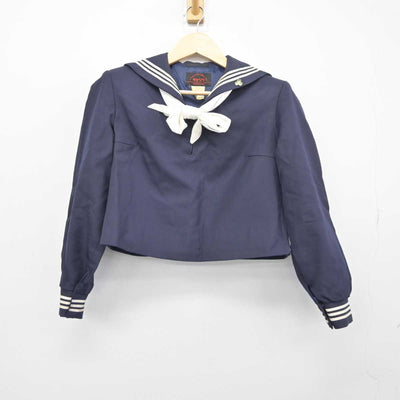 【中古】広島県 広島皆実高等学校 女子制服 4点 (セーラー服・スカート) sf046003