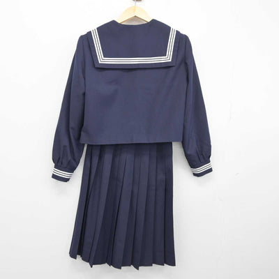 【中古】岐阜県 巣南中学校 女子制服 3点 (セーラー服・スカート) sf046017