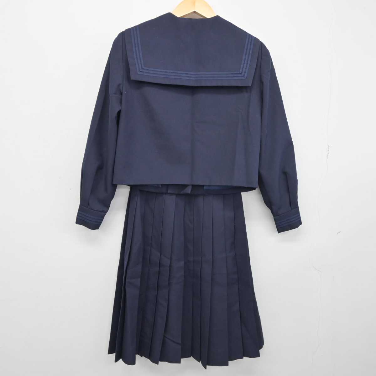 【中古】北海道 乙部中学校 女子制服 5点 (セーラー服・スカート) sf046029