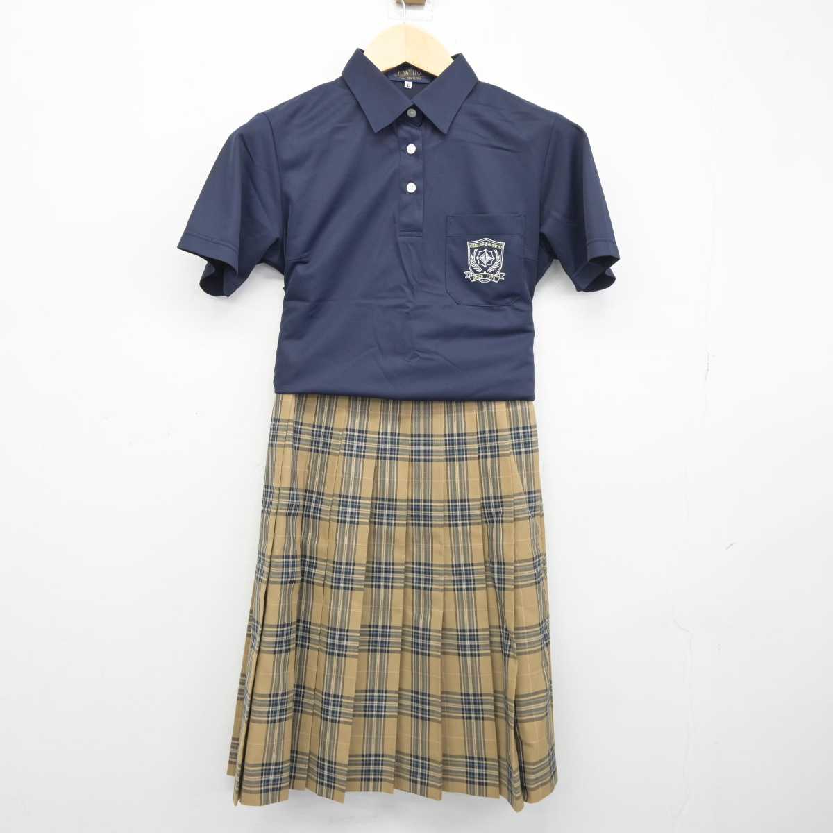 【中古】北海道 北海道千歳北陽高等学校 女子制服 3点 (シャツ・スカート) sf046033