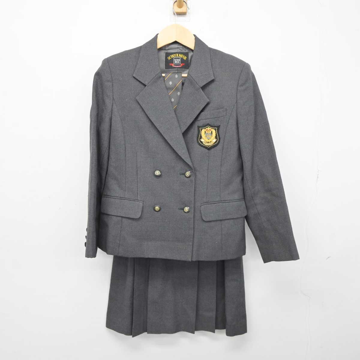 【中古】東京都 桜丘中学校高等学校 女子制服 3点 (ブレザー・スカート) sf046053