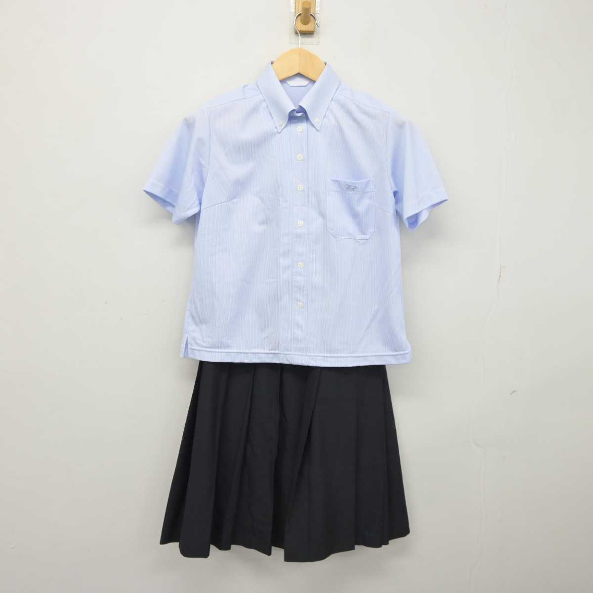 【中古】熊本県 千原台高等学校 女子制服 2点 (シャツ・スカート) sf046060