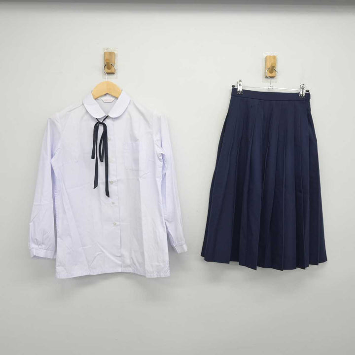 【中古】香川県 三木町立三木中学校 女子制服 3点 (シャツ・スカート) sf046063