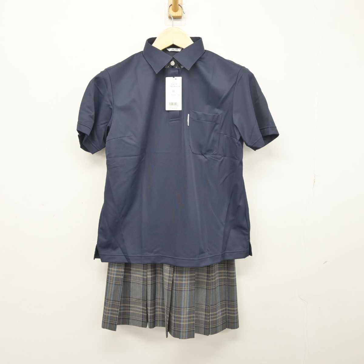 【中古】香川県 坂出第一高等学校 女子制服 4点 (シャツ・スカート) sf046067