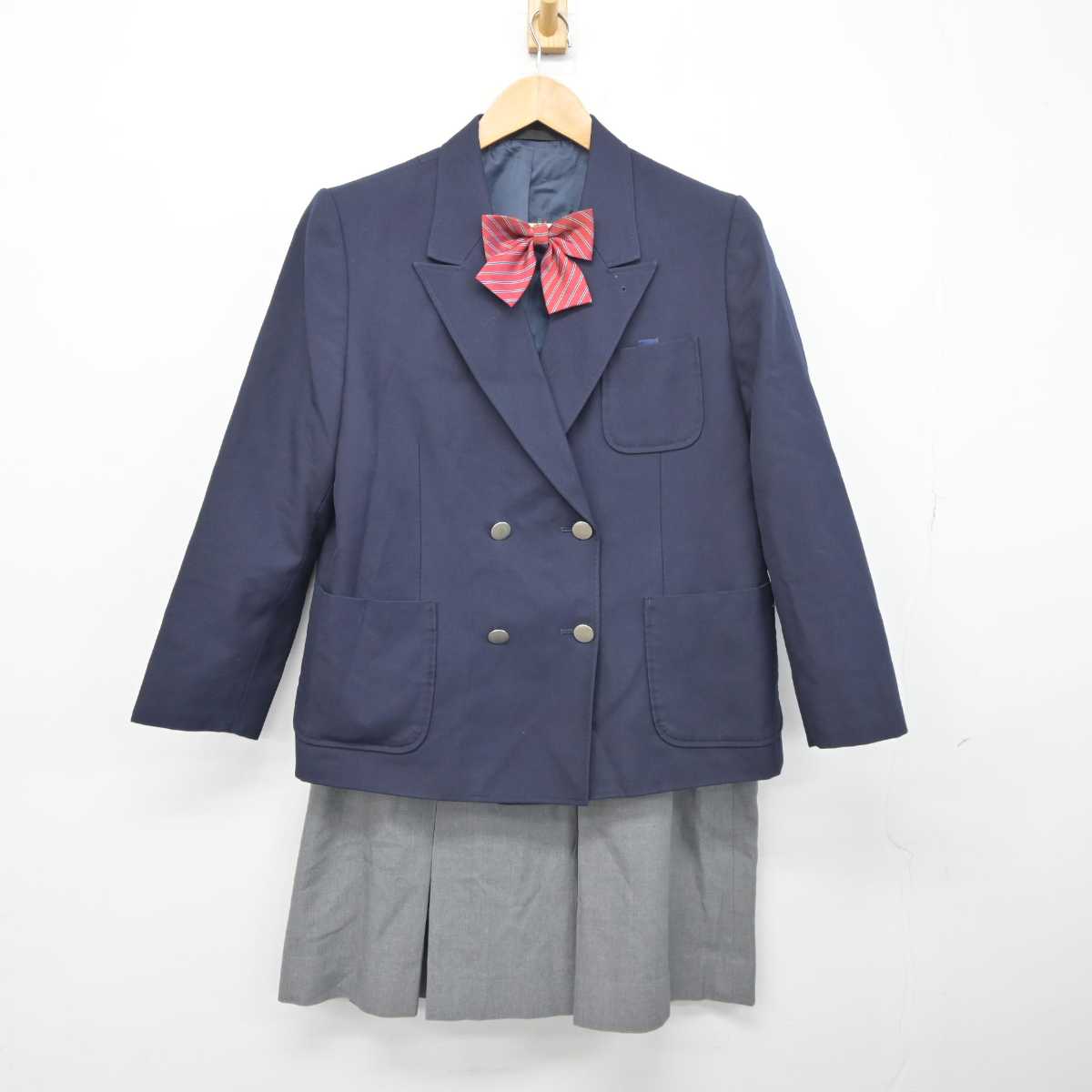 【中古】宮城県 仙台市立幸町中学校 女子制服 3点 (ブレザー・スカート) sf046071