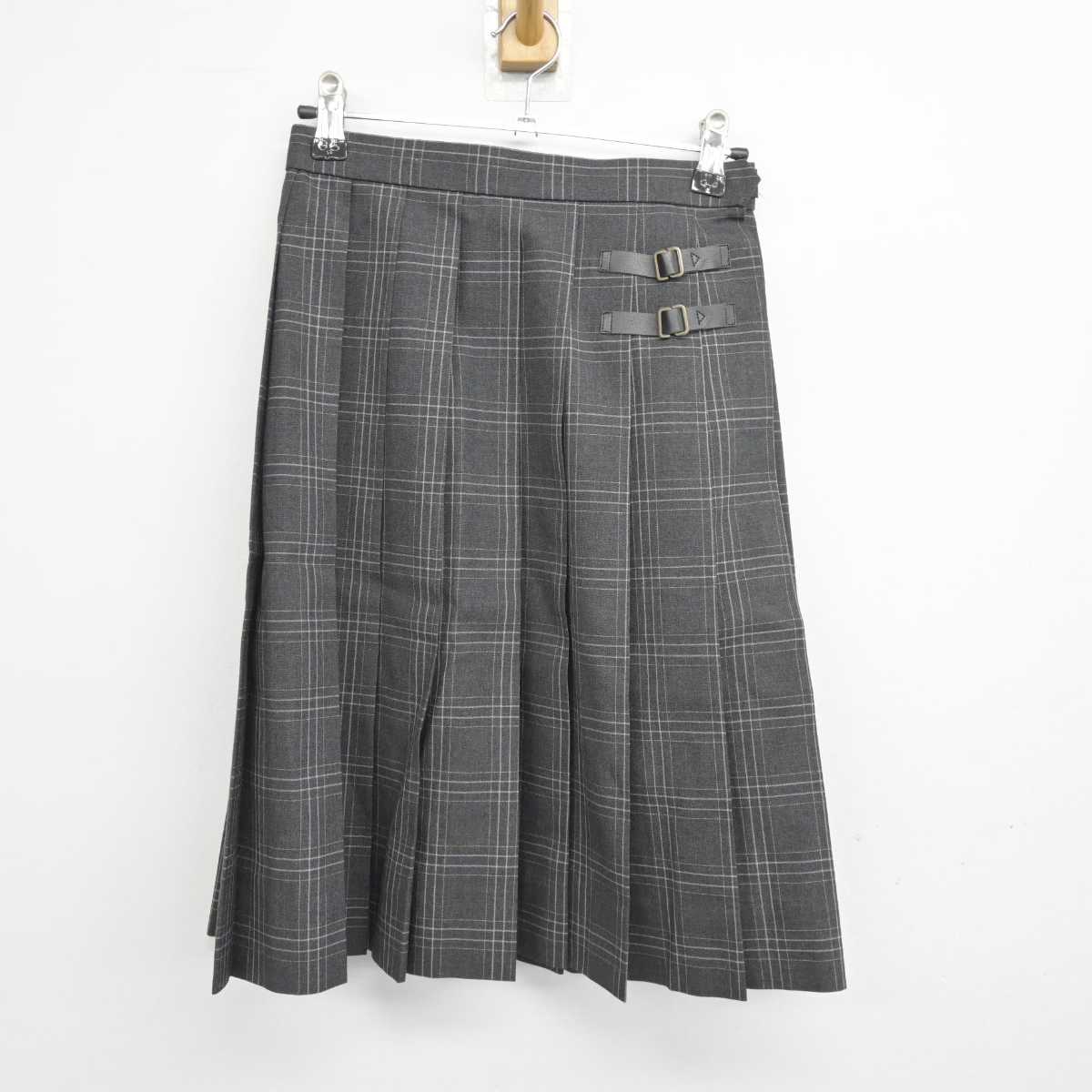 【中古】東京都 広尾学園中学校高等学校 女子制服 3点 (ニットベスト・シャツ・スカート) sf046074