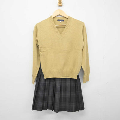 【中古】東京都 調布市立第七中学校 女子制服 2点 (ニット・スカート) sf046079