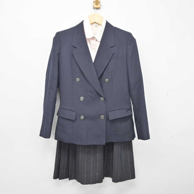 【中古】埼玉県 久喜高等学校 女子制服 4点 (ブレザー・ニット・シャツ・スカート) sf046101