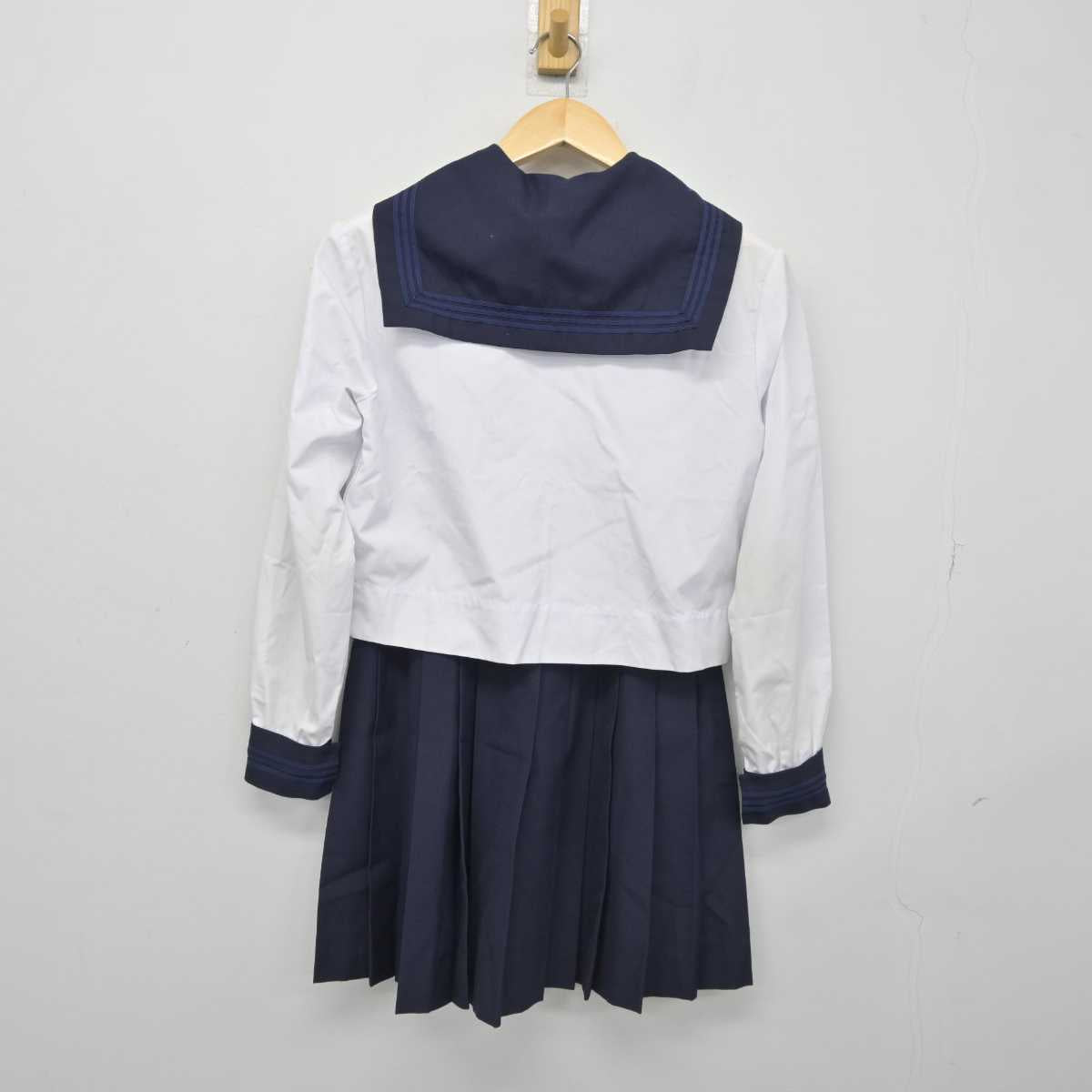 【中古】東京都 東京学芸大学附属高等学校 女子制服 4点 (セーラー服・シャツ・スカート) sf046104