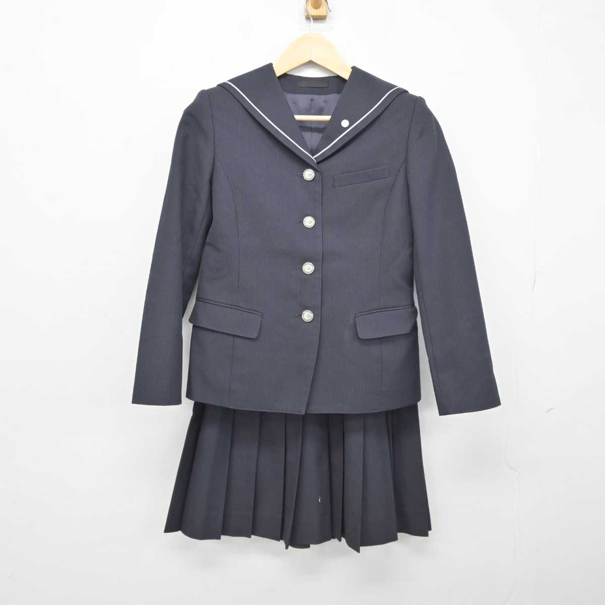 【中古】新潟県 高志中等教育学校 女子制服 3点 (ブレザー・スカート) sf046117