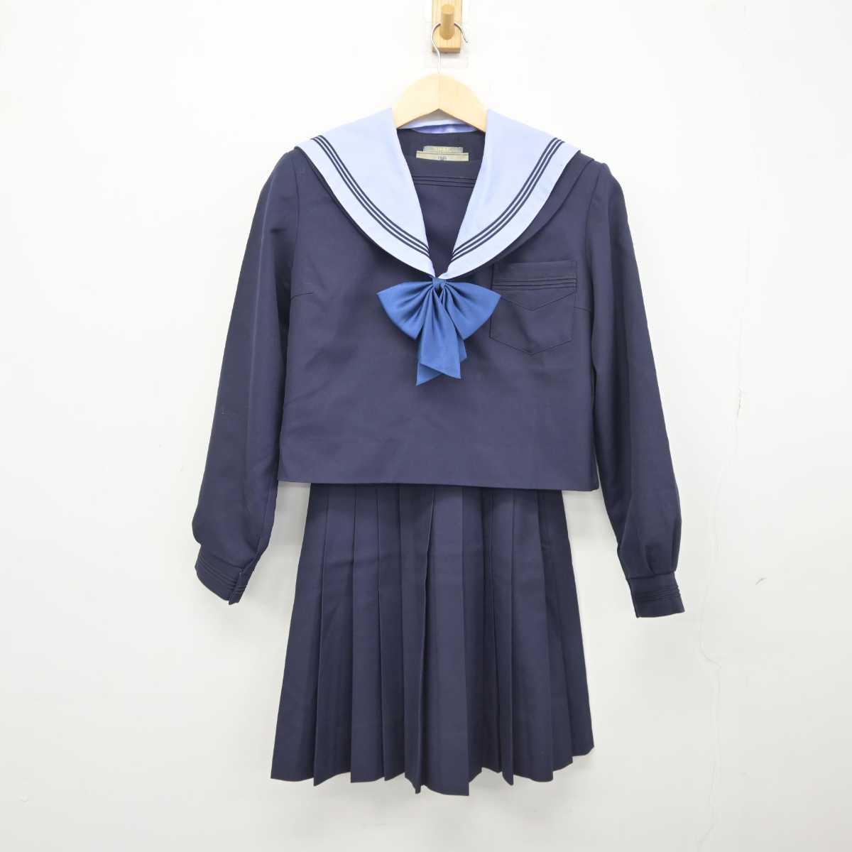 【中古】大阪府 東大阪市立玉川中学校 女子制服 3点 (セーラー服・スカート) sf046125