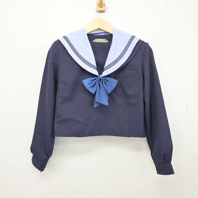 【中古】大阪府 東大阪市立玉川中学校 女子制服 3点 (セーラー服・スカート) sf046125