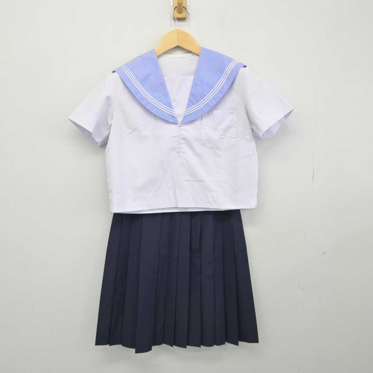 【中古】大阪府 東大阪市立玉川中学校 女子制服 2点 (セーラー服・スカート) sf046128