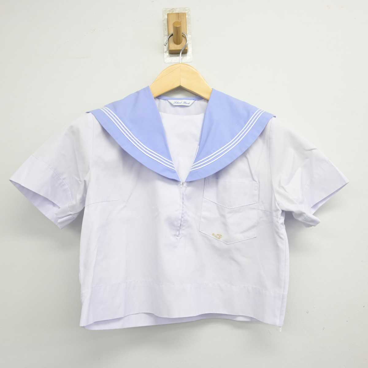 【中古】大阪府 玉川中学校 女子制服 3点 (セーラー服・スカート) sf046129