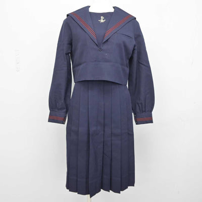 【中古】福岡県 福岡女学院高等学校 女子制服 2点 (セーラー服・ジャンパースカート) sf046130