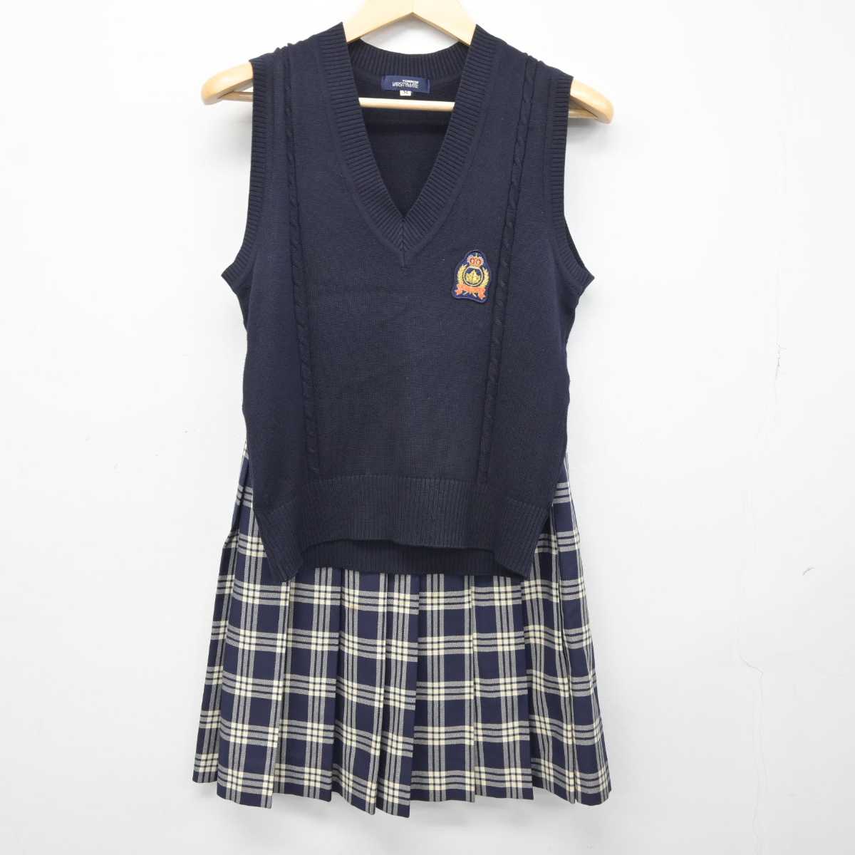 中古】千葉県 流通経済大学付属柏高等学校 女子制服 4点 (ブレザー・ニットベスト・スカート) sf046132 | 中古制服通販パレイド