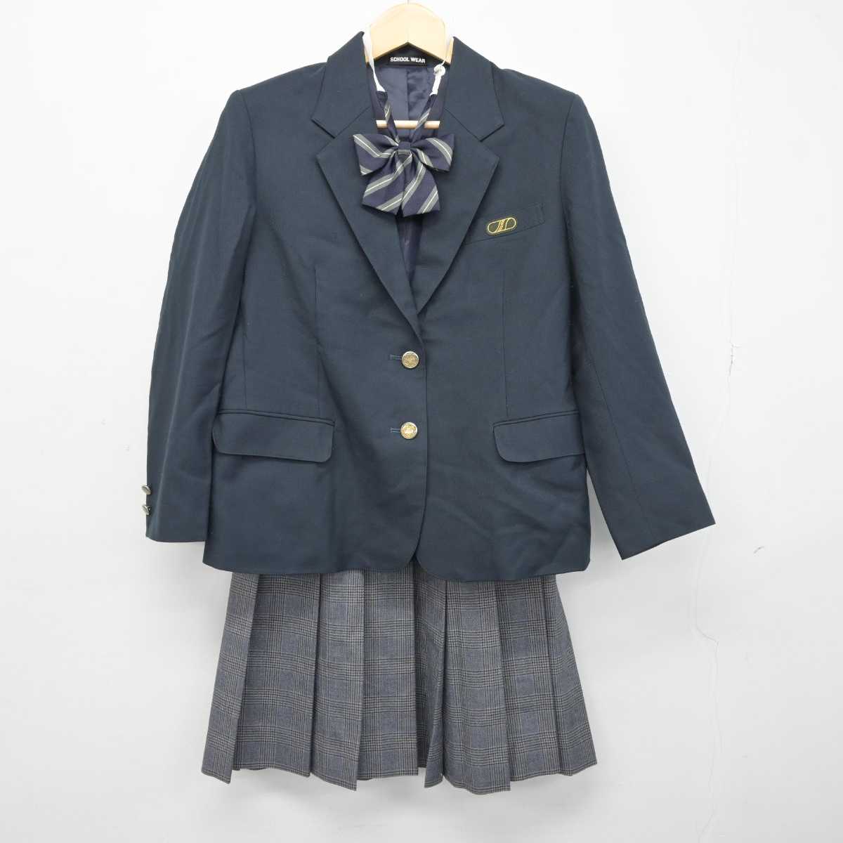 【中古】東京都 小金井市立東中学校 女子制服 4点 (ブレザー・スカート・スカート) sf046146