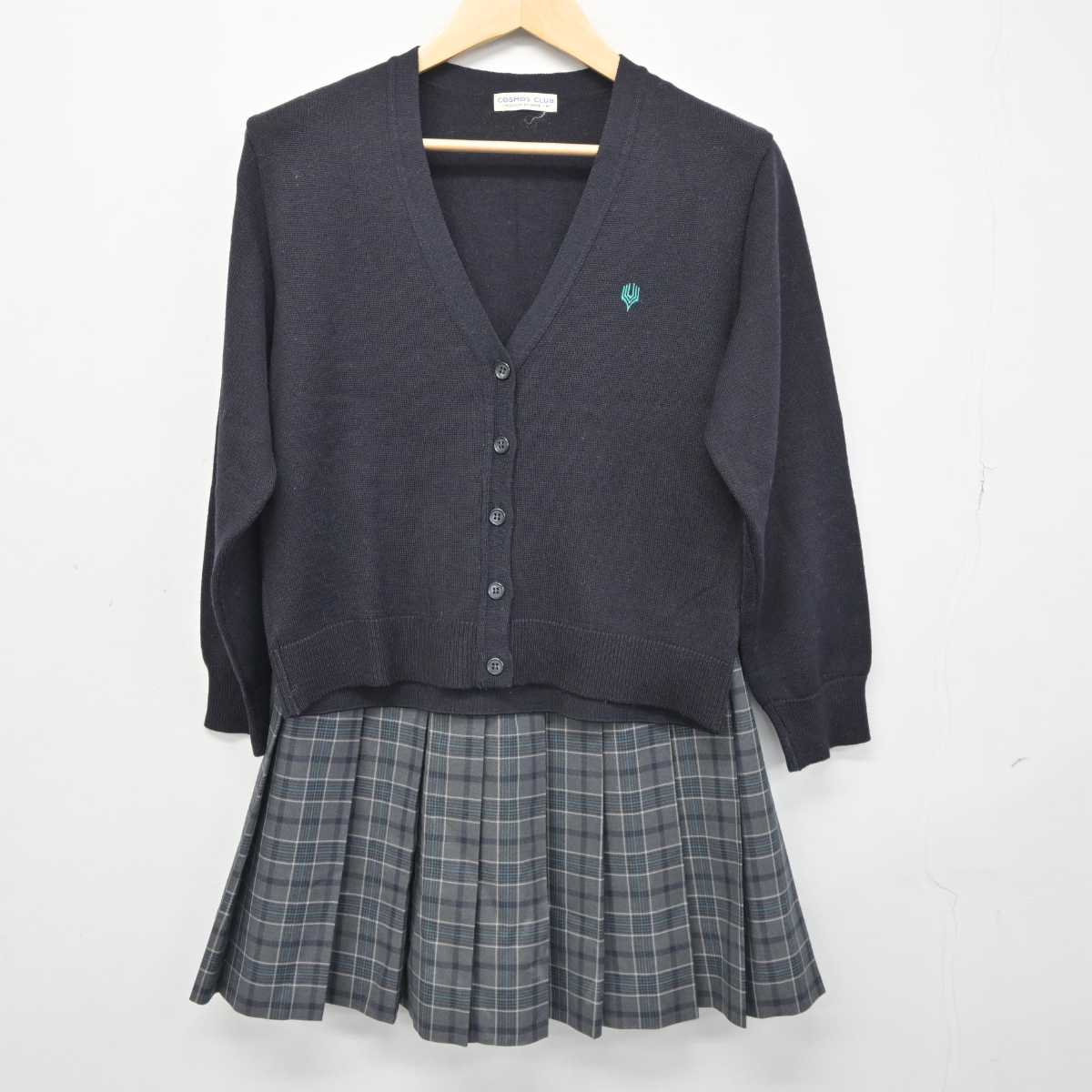 【中古】大阪府 大阪学芸高等学校 女子制服 3点 (ニット・スカート) sf046150