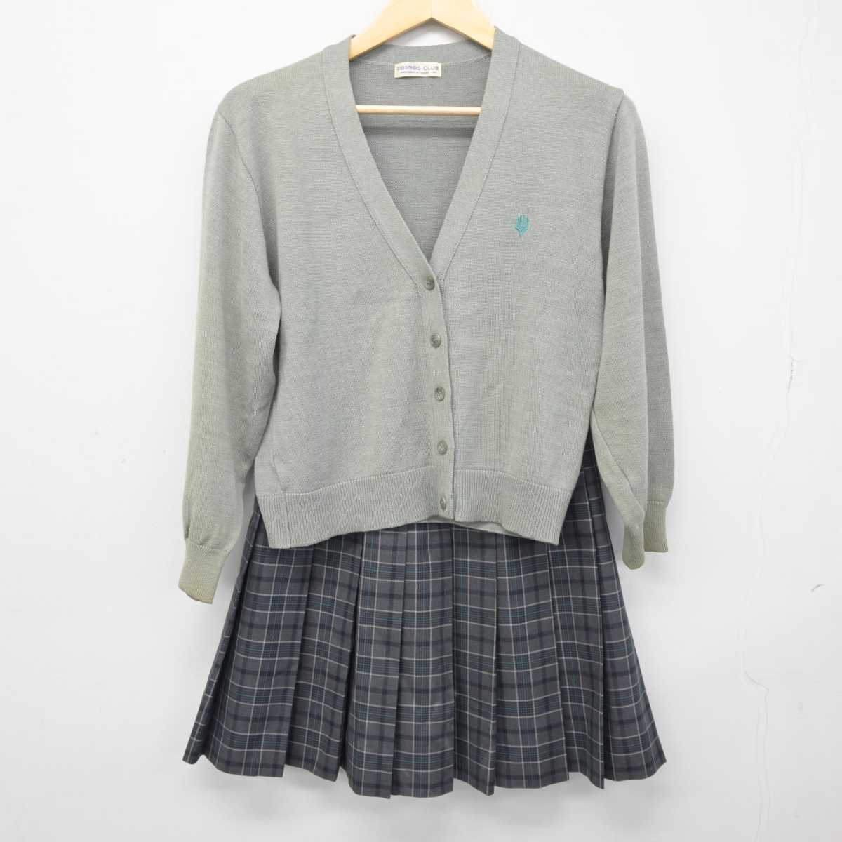 【中古】大阪府 大阪学芸高等学校 女子制服 3点 (ニット・スカート) sf046150